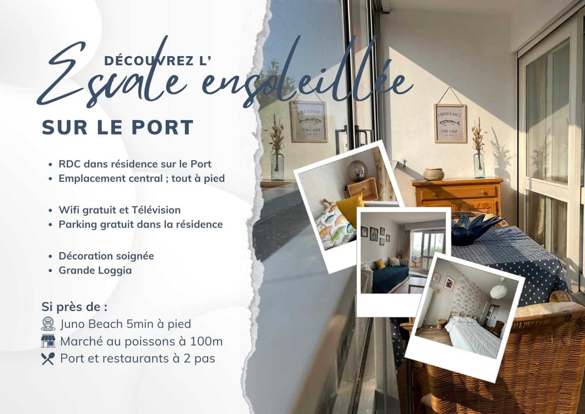 L'Escale Ensoleillee, 2 Pieces Sur Le Port Proche Juno Beach Courseulles-sur-Mer Eksteriør bilde